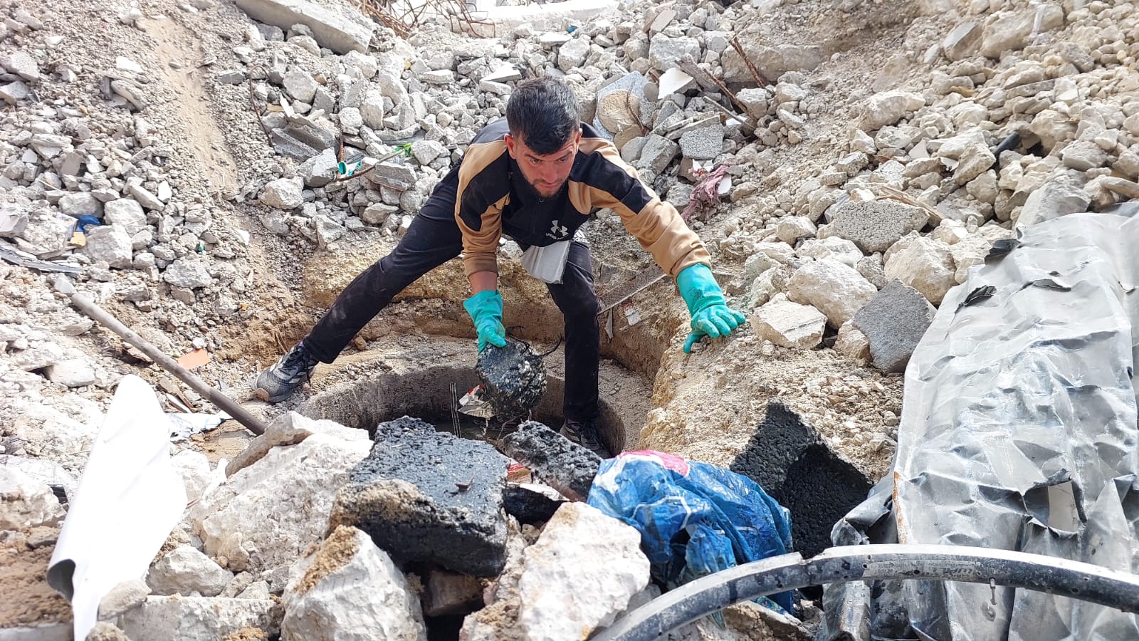 استمرار جهود الصرف الصحي