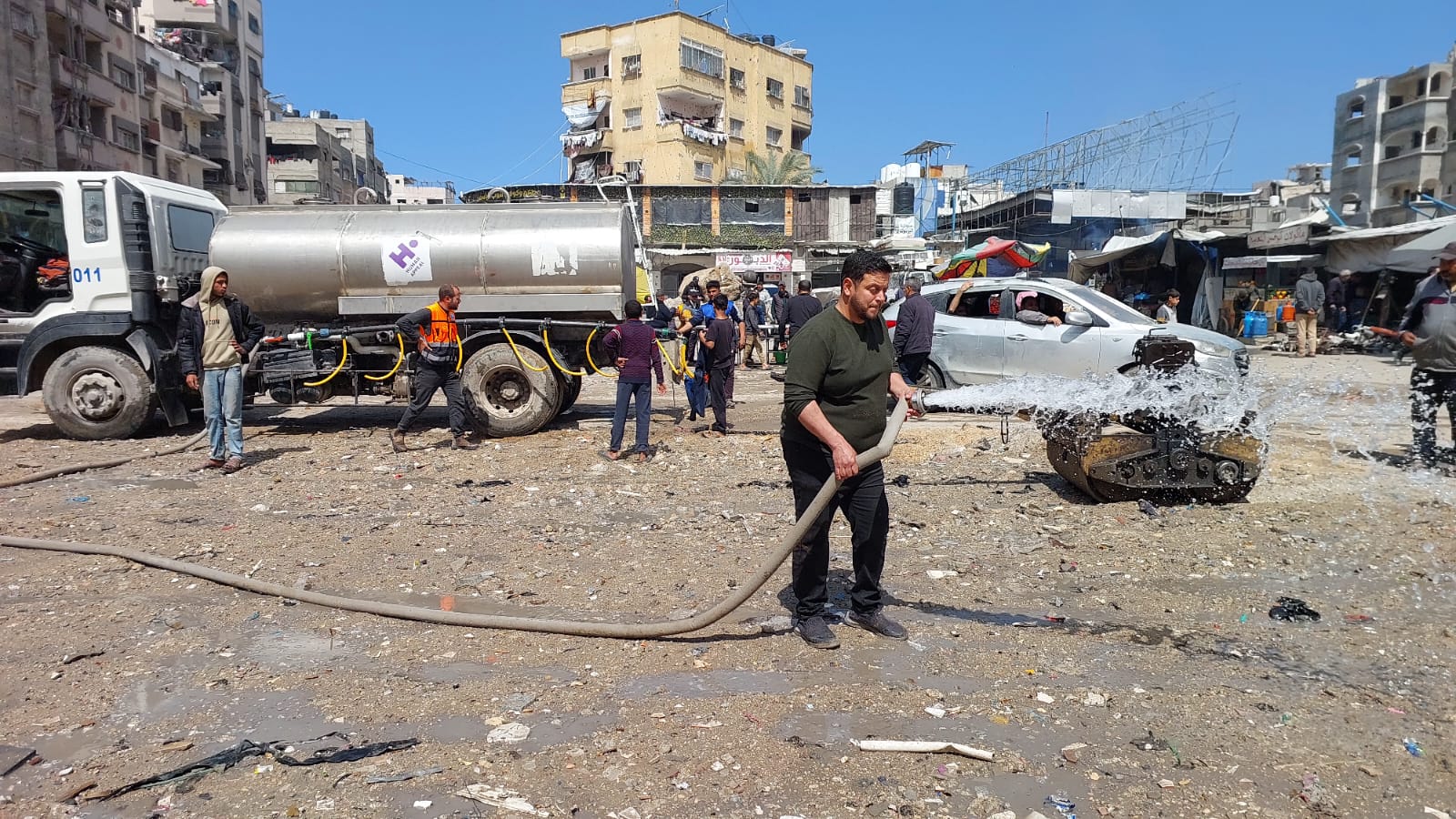 من أعمال تأهيل وتطوير دوار الجلاء (الصاروخ)